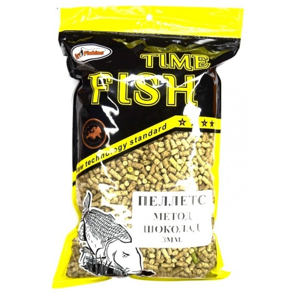 Пелет для лову риби, флет, Art Fishing, розмір 3мм, 500г, смак Шоколад